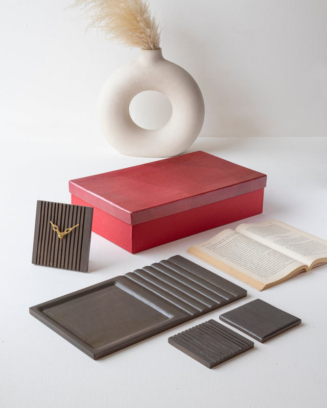 Wooden Table Organiser Gift Set - Silken