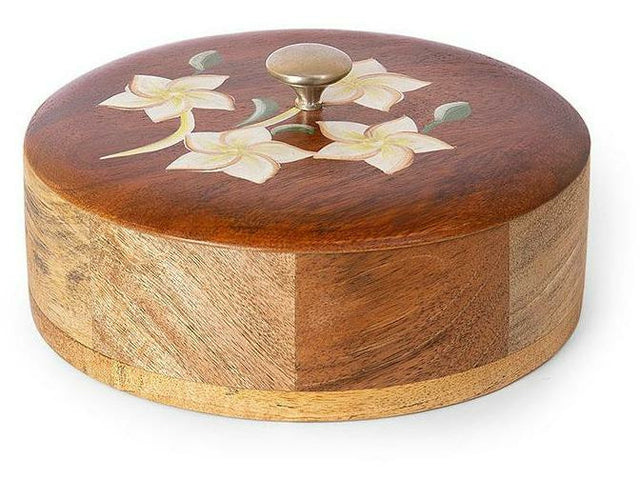 Wood Handpainted Roti Box - Silken