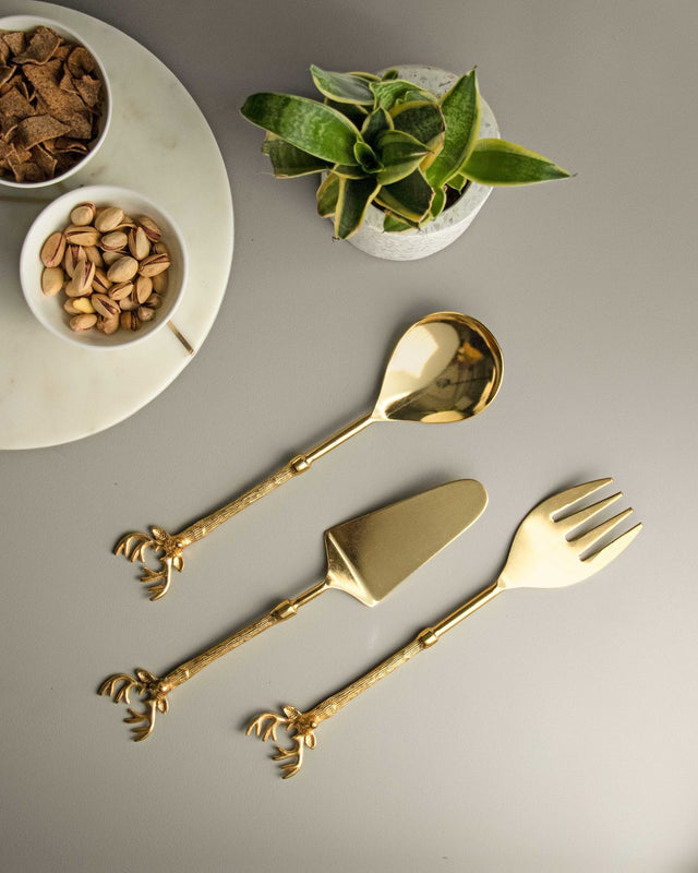 Doe Serving Spoon Set Of 3 - Silken