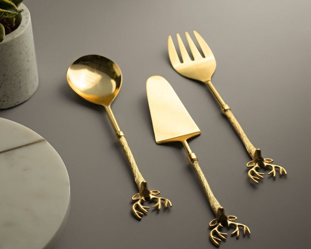Doe Serving Spoon Set Of 3 - Silken