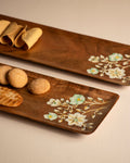 Enchanted Aura Wood Hand Painted Serving Platter (Set of 2) - Silken
