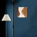 Icicle Wood - Epoxy Wall Clock (Square) - Silken