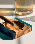 Island Paradise Wood And Epoxy Ash Tray - Silken