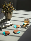 Island Paradise Wood & Epoxy Coasters (Round) - Silken