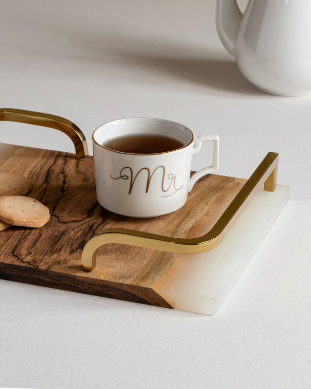 Icicle Wood & Epoxy Serving Tray - Small Serving Trays