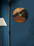 Dessert Trail Wood Epoxy Wall Clock - Silken