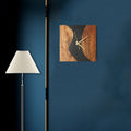 Dessert Trail Wood Epoxy Wall Clock (Square) - Silken