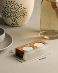 Icicle Wood And Epoxy Tea Light Holder - Silken