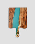 Island Paradise Wood And Epoxy Platter with Paddle - Silken