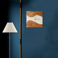 Moon Mist Wood Epoxy Wall Clock (Square) - Silken