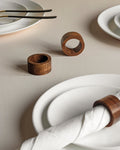 Wooden Napkin Rings - Round - Silken